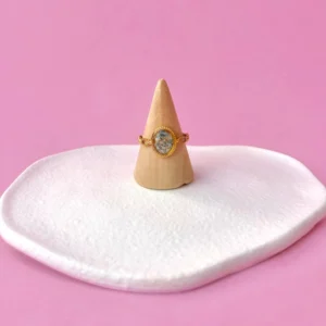 Anillo M Hortensia azul